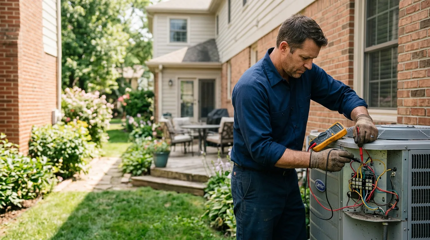 HVAC technician working near Waynesburg, KY